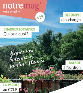 Cover Notre Mag 25, magazine à destination des locataires Notre Maison